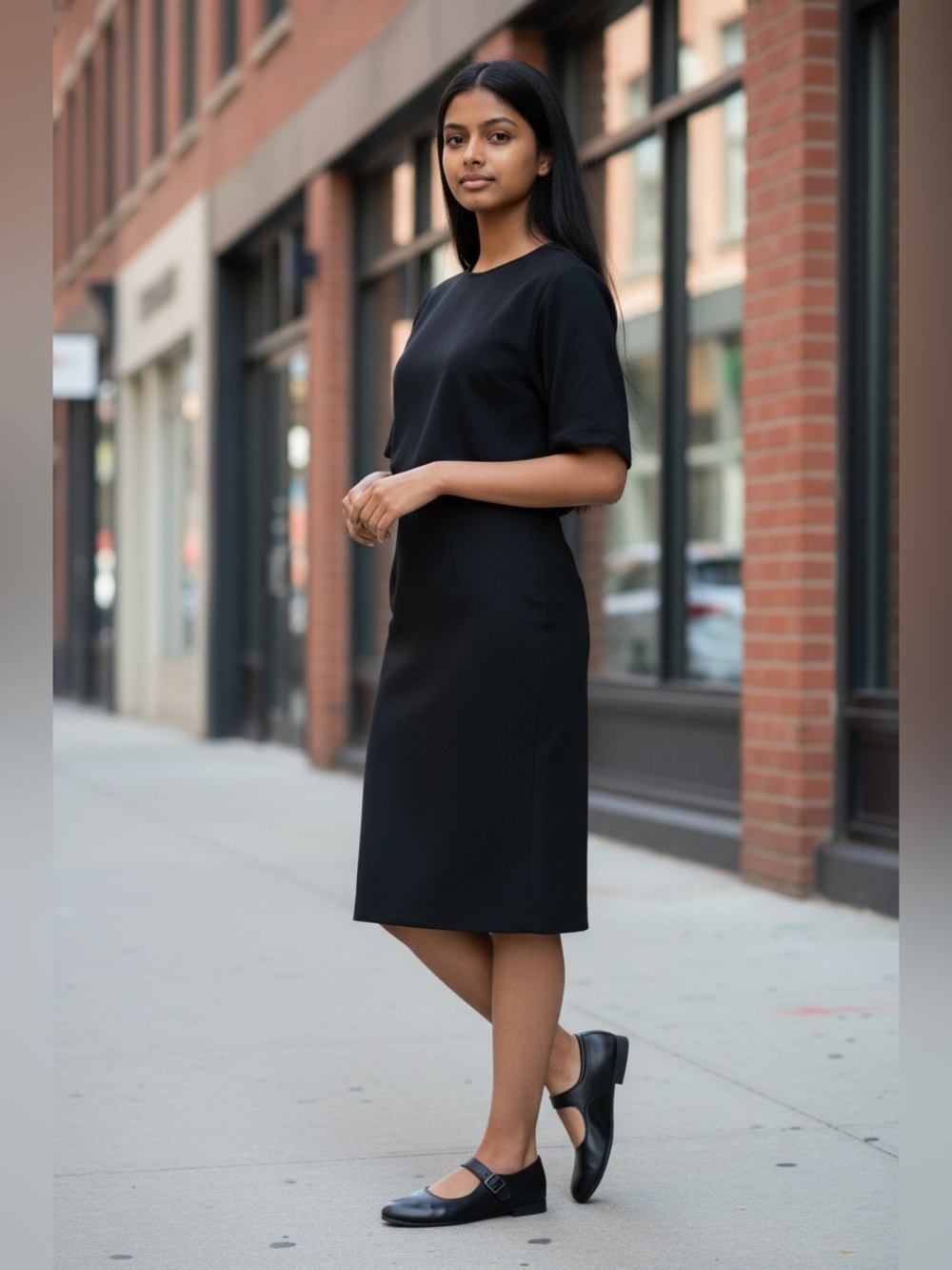 Clarks Black Mary Jane Low Heel with Buckle